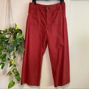 Anthropologie cropped wide leg pants